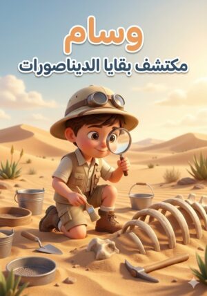 البطل مكتشف  بقايا الديناصورات